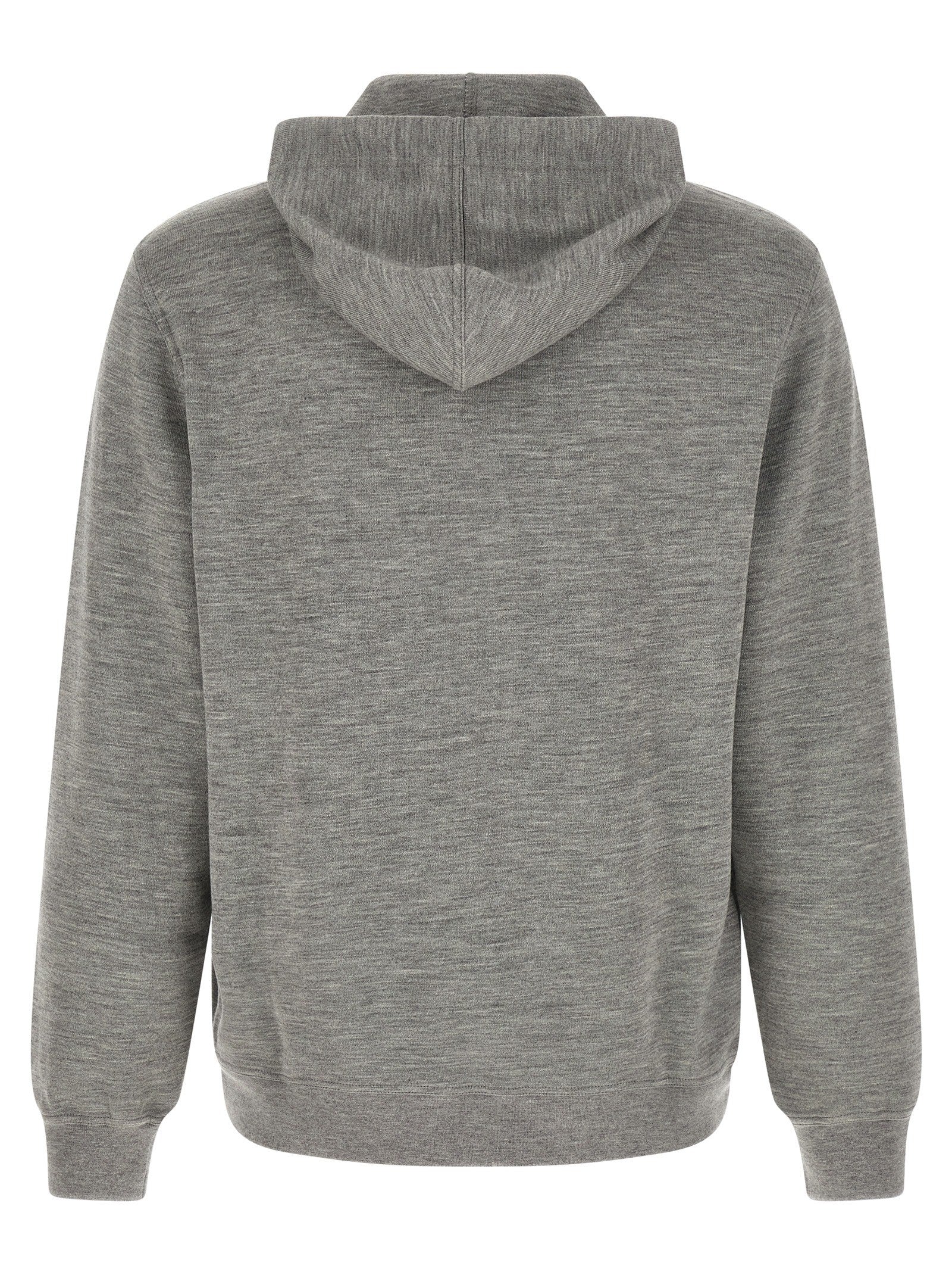 Brunello Cucinelli Cashmere and Silk Hoodie Grey