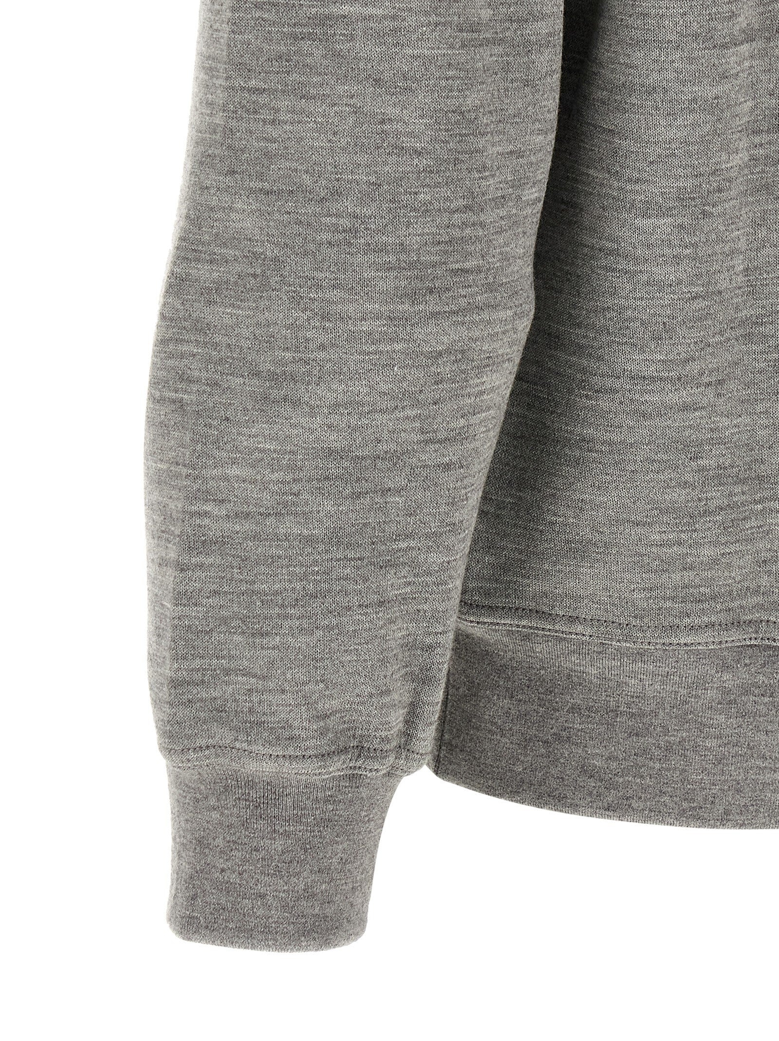 Brunello Cucinelli Cashmere and Silk Hoodie Grey