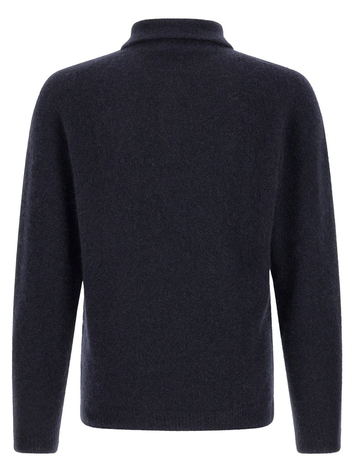 Roberto Collina Cashmere and Silk Polo Shirt Blue