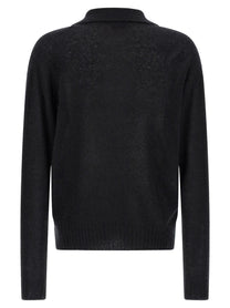 Tom Ford Cashmere and Silk Polo Shirt Black
