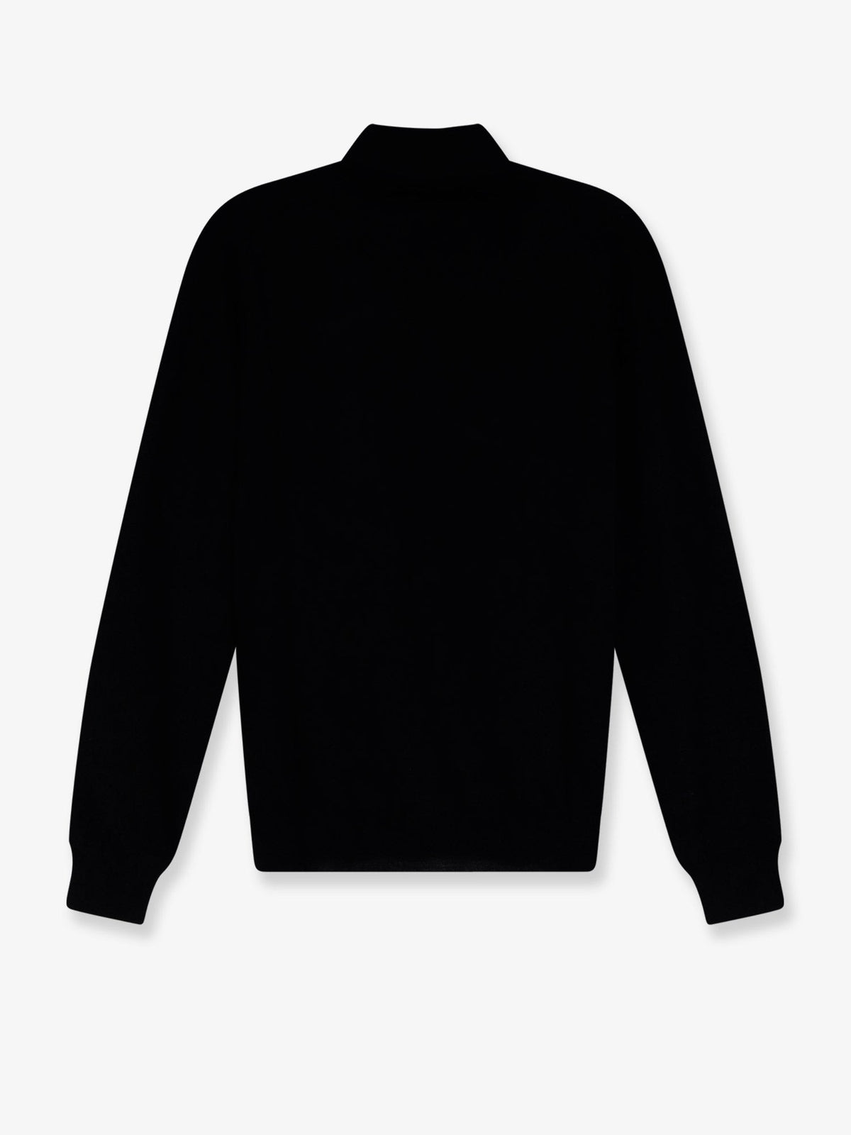 Brunello Cucinelli Men's Cashmere and Silk Polo Shirt Black, view 2