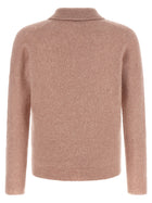 Roberto Collina Cashmere and Silk Polo Shirt Blue, view 2