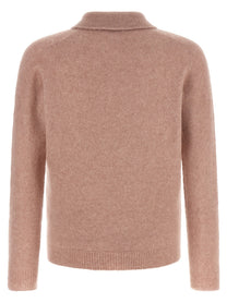 Roberto Collina Cashmere and Silk Polo Shirt Blue, view 2