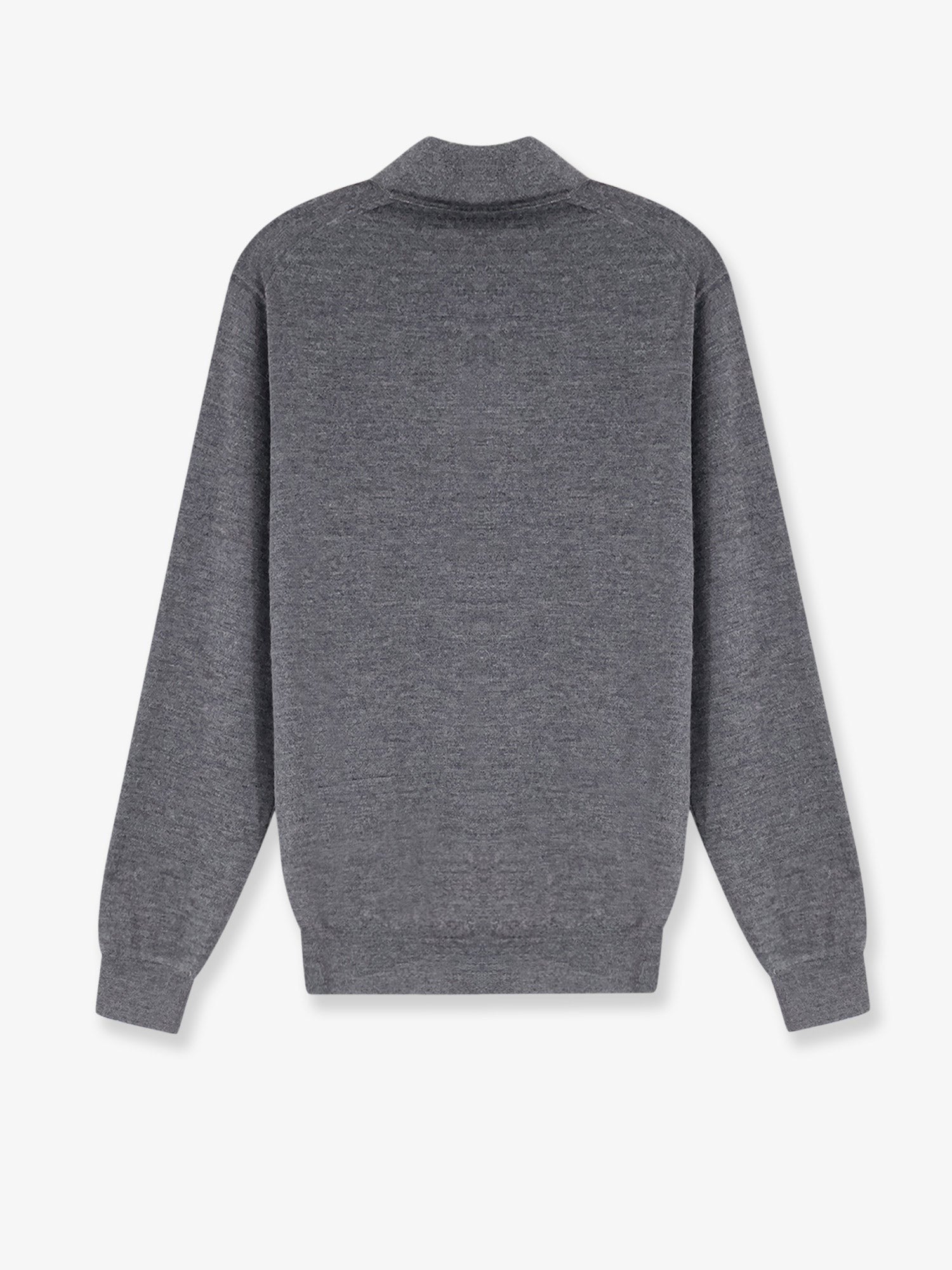 Brunello Cucinelli Men's Cashmere and Silk Polo Shirt Grey