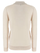 Brioni Cashmere and Silk Polo Shirt Beige, view 2