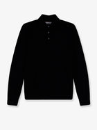Brunello Cucinelli Men's Cashmere and Silk Polo Shirt Black