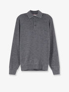 Brunello Cucinelli Men's Cashmere and Silk Polo Shirt Grey
