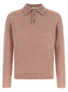 Roberto Collina Cashmere and Silk Polo Shirt Blue