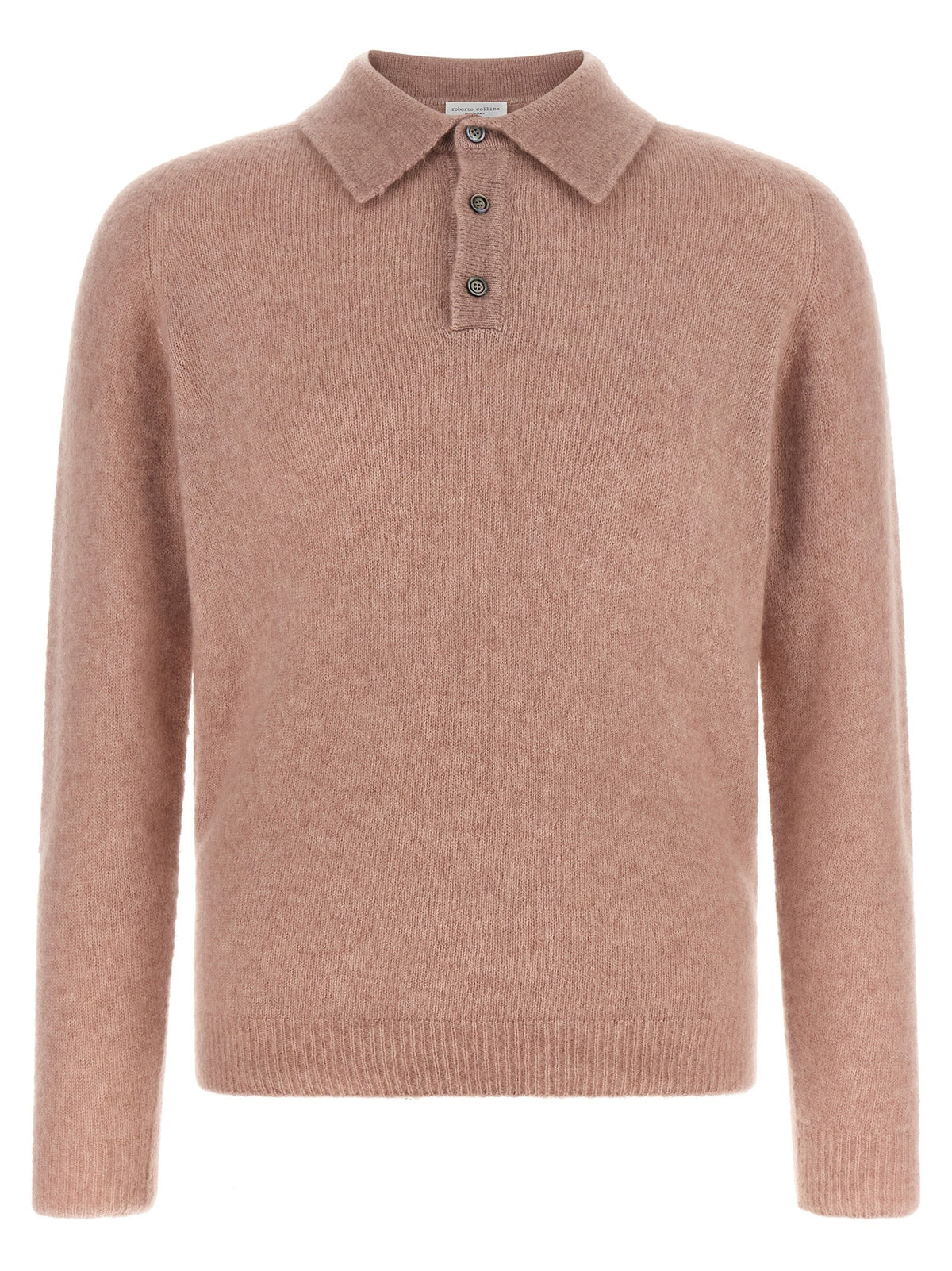 Roberto Collina Cashmere and Silk Polo Shirt Blue