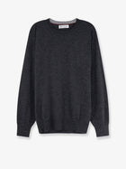 Brunello Cucinelli Men's Cashmere and Silk Sweater Grey