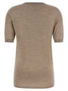 Fabiana Filippi Cashmere and Silk Sweater Beige, view 2