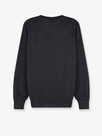 Brunello Cucinelli Men's Cashmere and Silk Sweater Grey