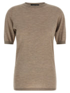 Fabiana Filippi Cashmere and Silk Sweater Beige