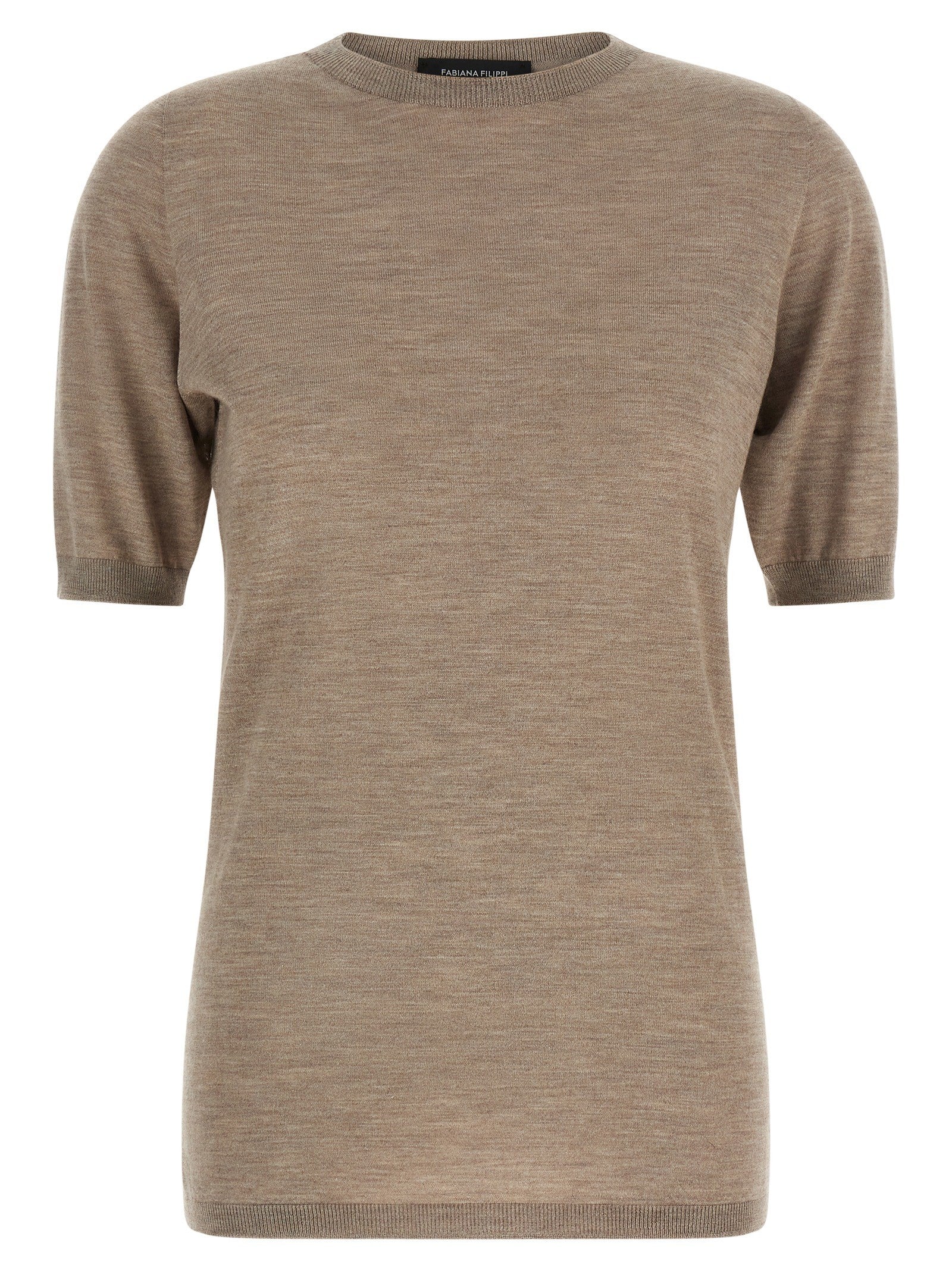 Fabiana Filippi Cashmere and Silk Sweater Beige