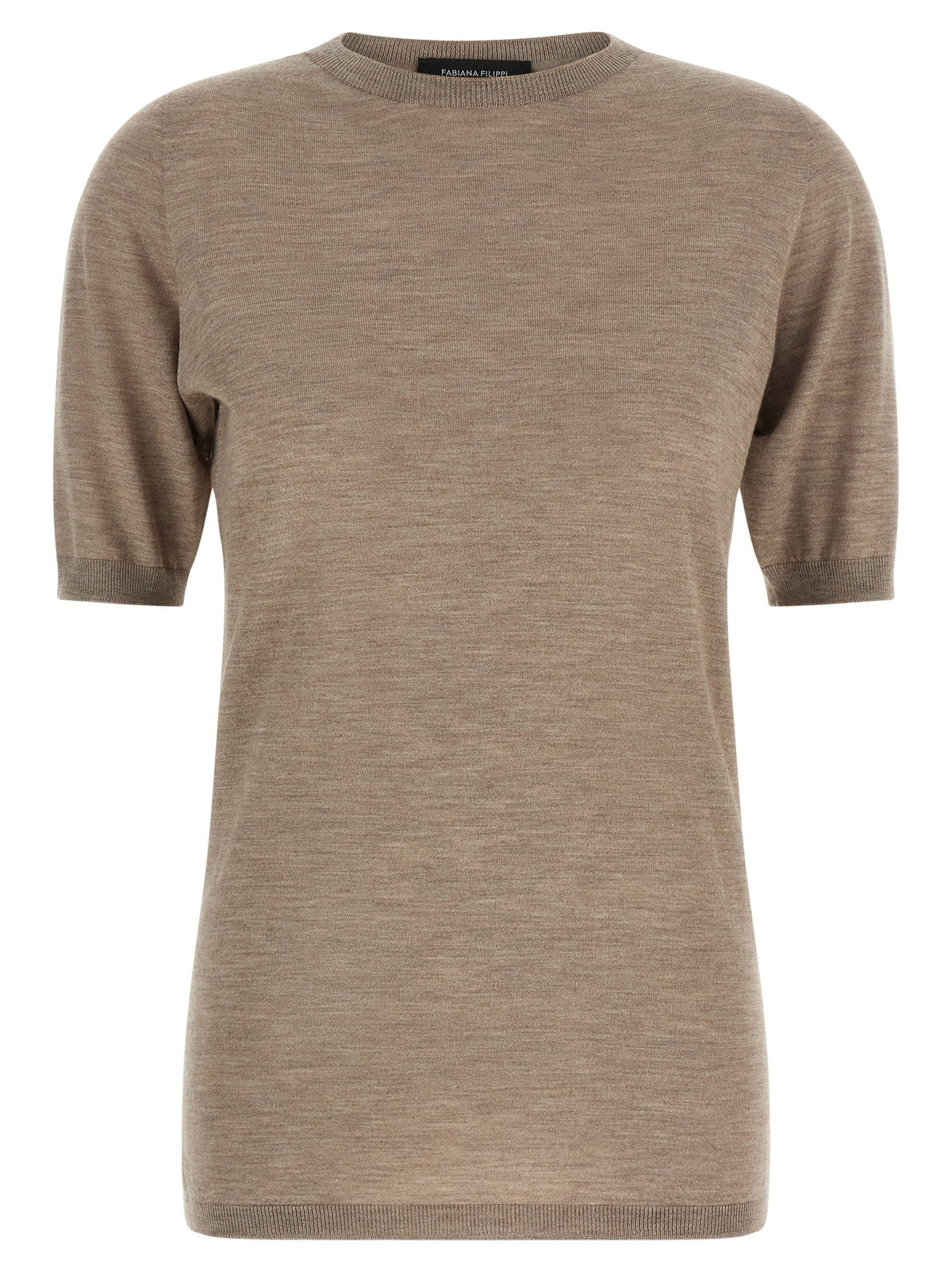 Fabiana Filippi Cashmere and Silk Sweater Beige