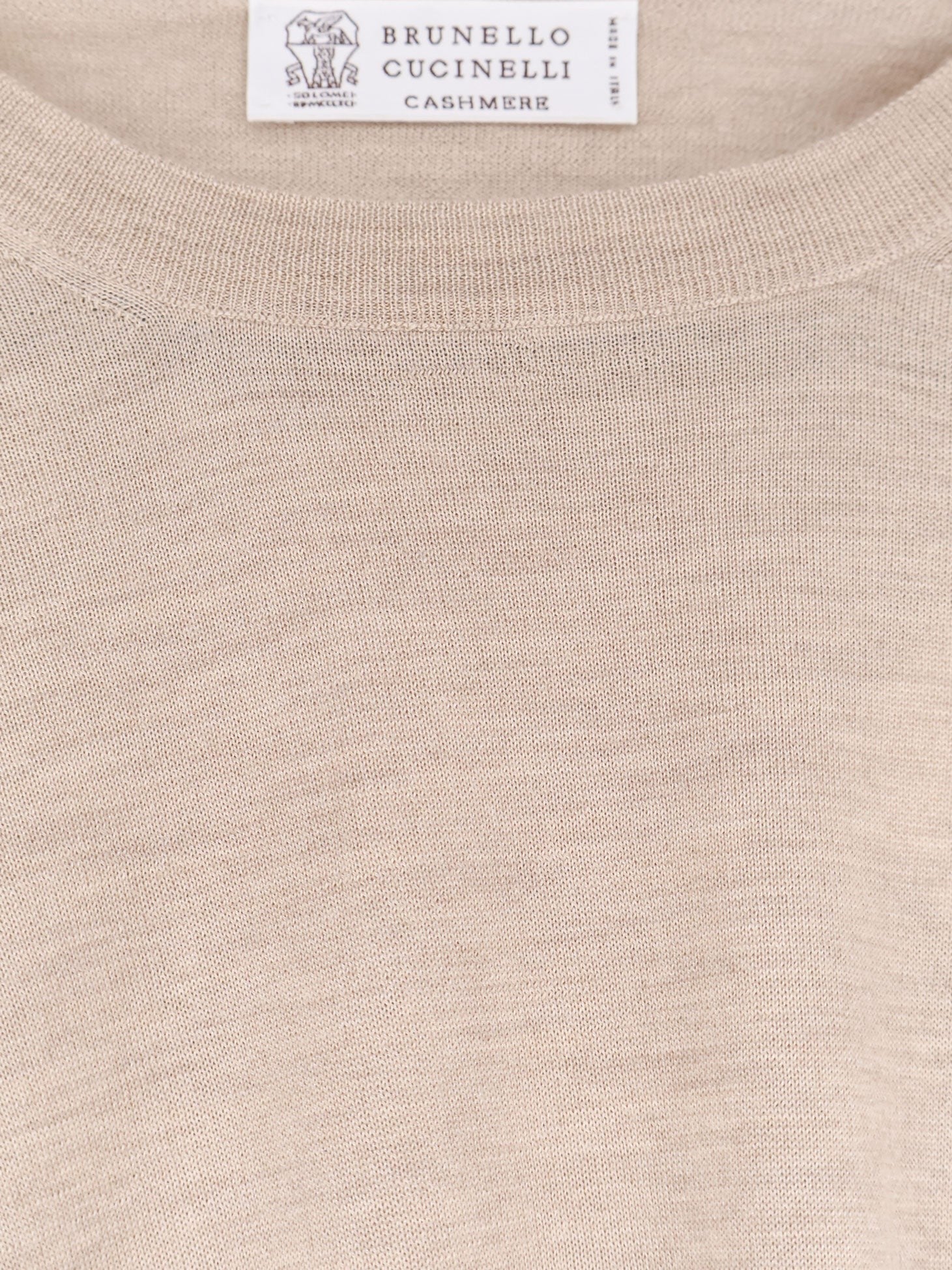 Brunello Cucinelli Men's Cashmere and Silk Sweater Grey