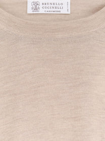 Brunello Cucinelli Men's Cashmere and Silk Sweater Grey