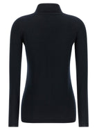 Fabiana Filippi Cashmere and Silk Turtleneck Sweater Blue, view 2