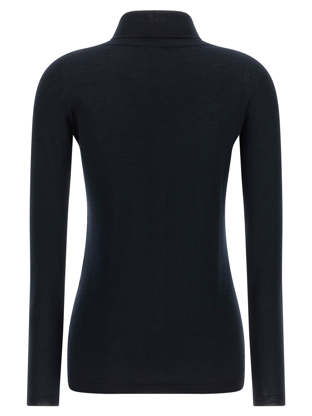 Fabiana Filippi Cashmere and Silk Turtleneck Sweater Blue, view 2