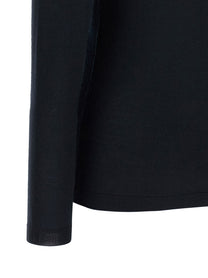 Fabiana Filippi Cashmere and Silk Turtleneck Sweater Blue