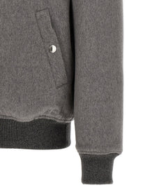 Brunello Cucinelli Cashmere and Vicuna Jacket Grey