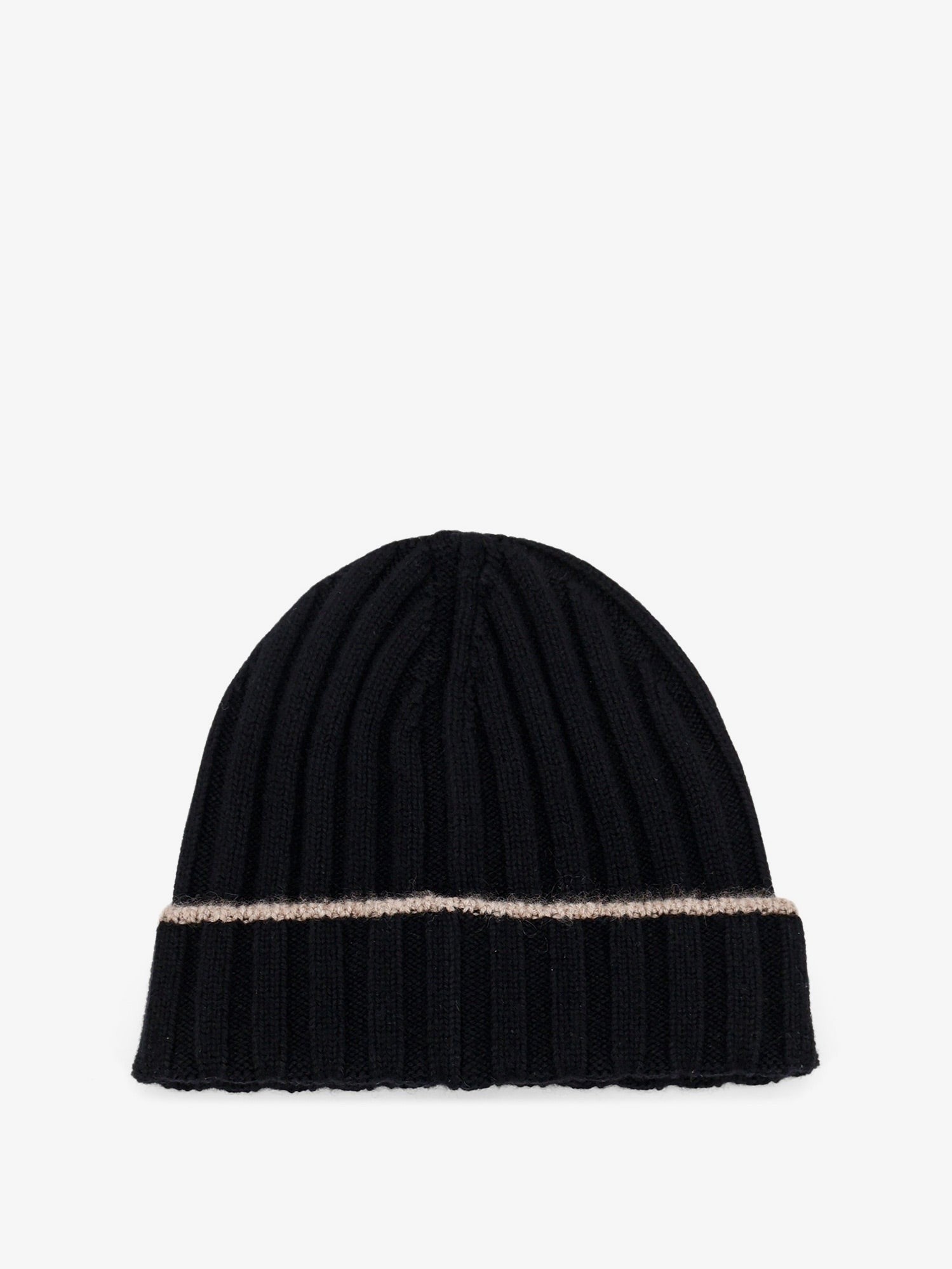 Brunello Cucinelli Men's Cashmere Beanie Black