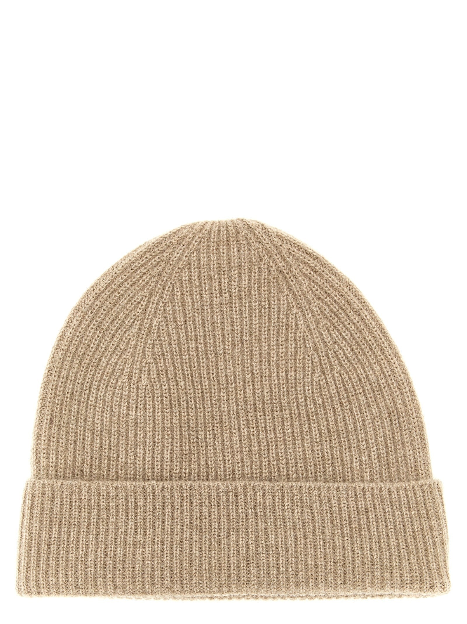 Ballantyne Cashmere Beanie Beige