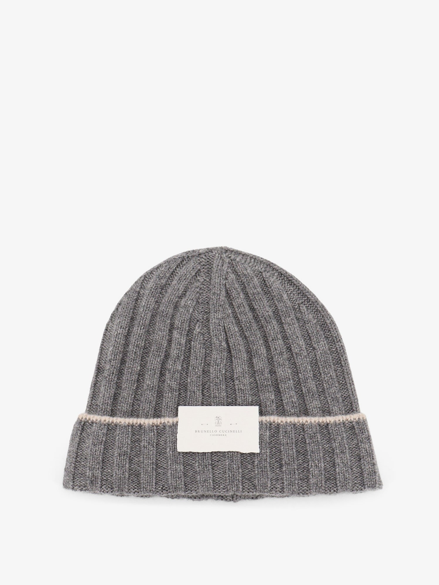 Brunello Cucinelli Men's Cashmere Beanie Grey