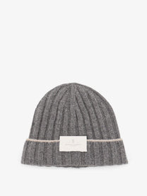 Brunello Cucinelli Men's Cashmere Beanie Grey
