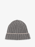 Brunello Cucinelli Men's Cashmere Beanie Grey, view 2