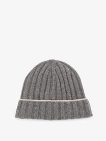 Brunello Cucinelli Men's Cashmere Beanie Grey