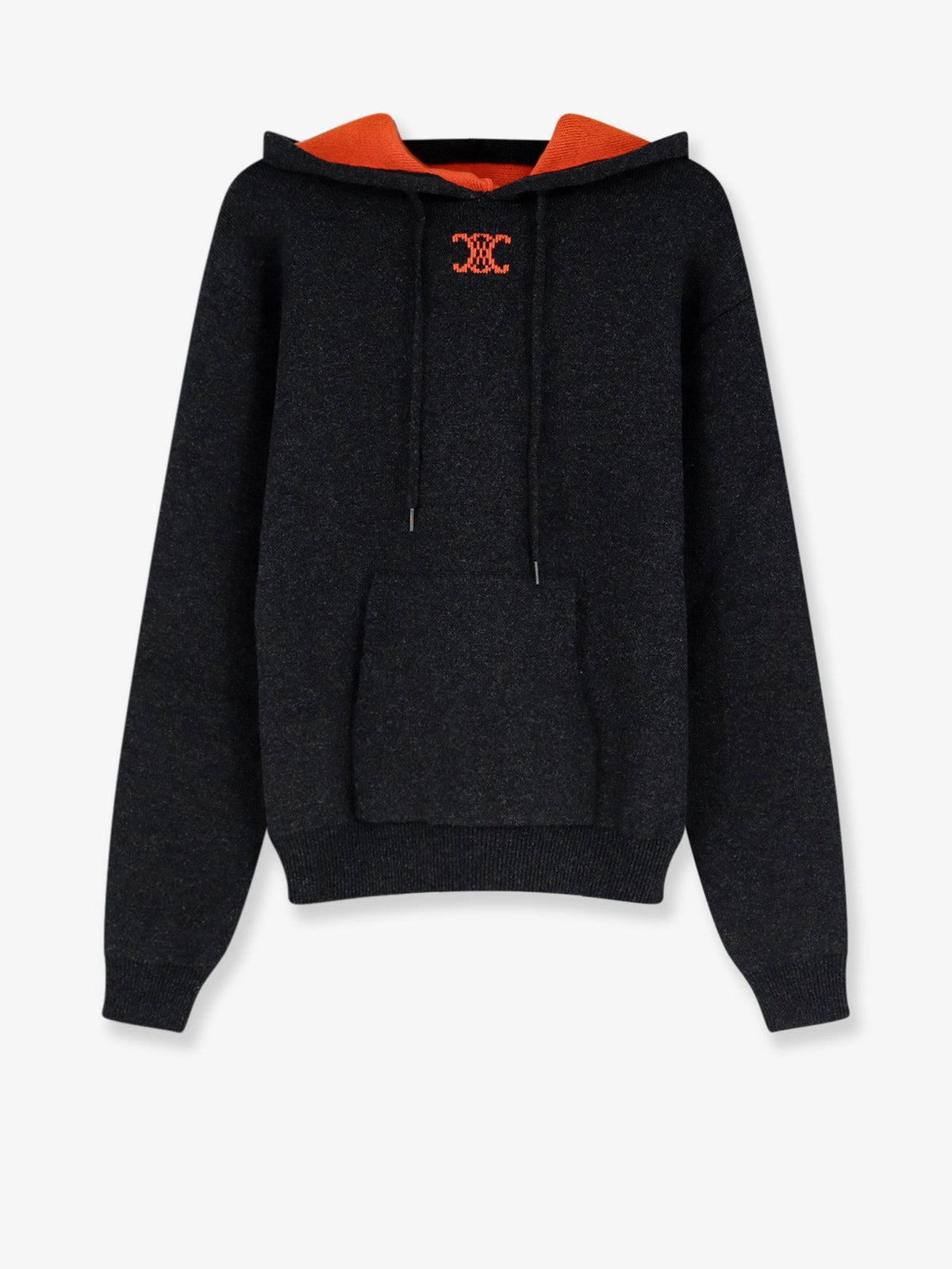 Celine Men's Cashmere Blend Hoodie Grey