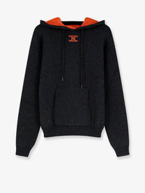 Celine Men's Cashmere Blend Hoodie Grey