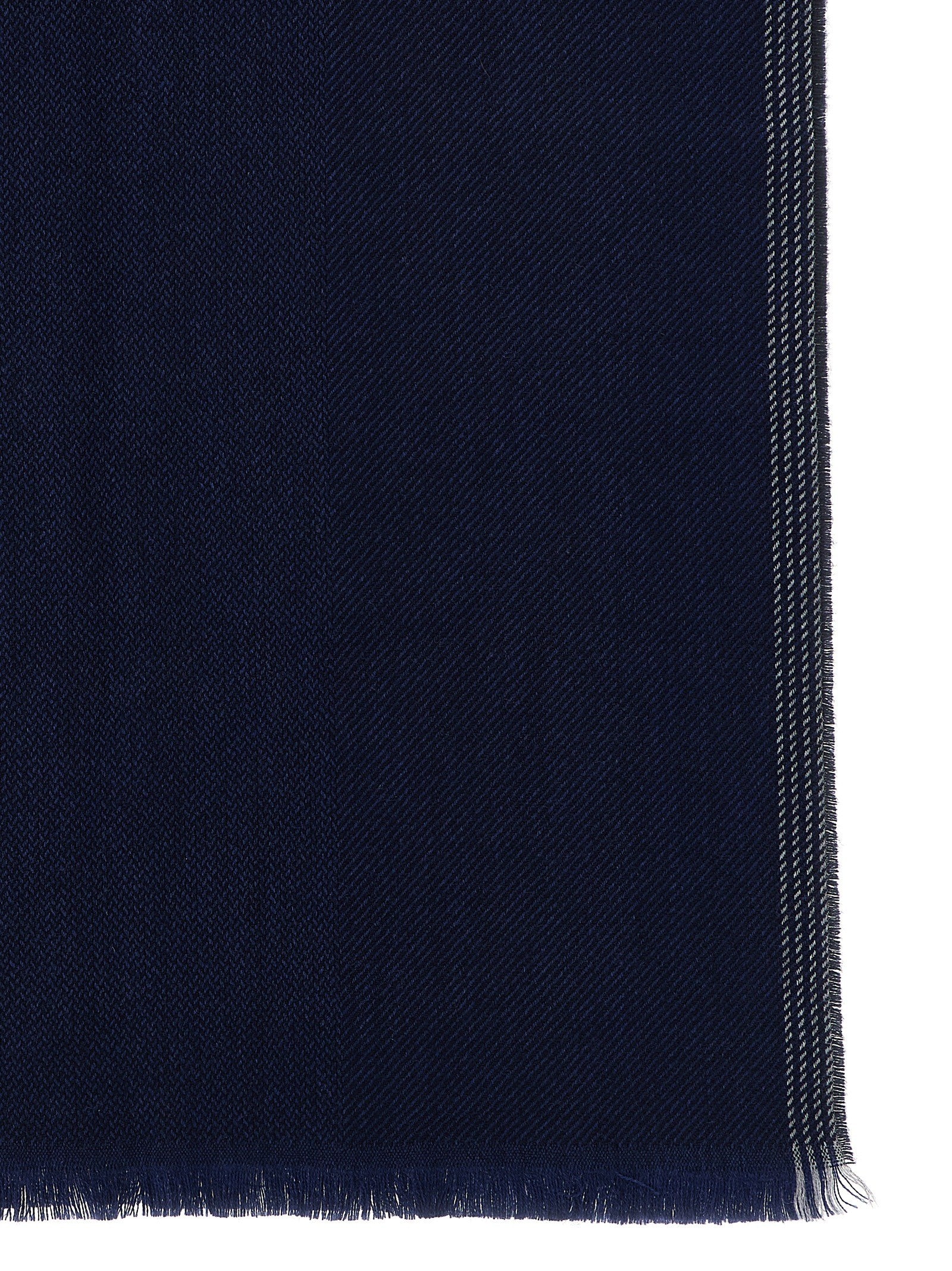 Brunello Cucinelli Men's Wool and Cashmere Scarf Grey