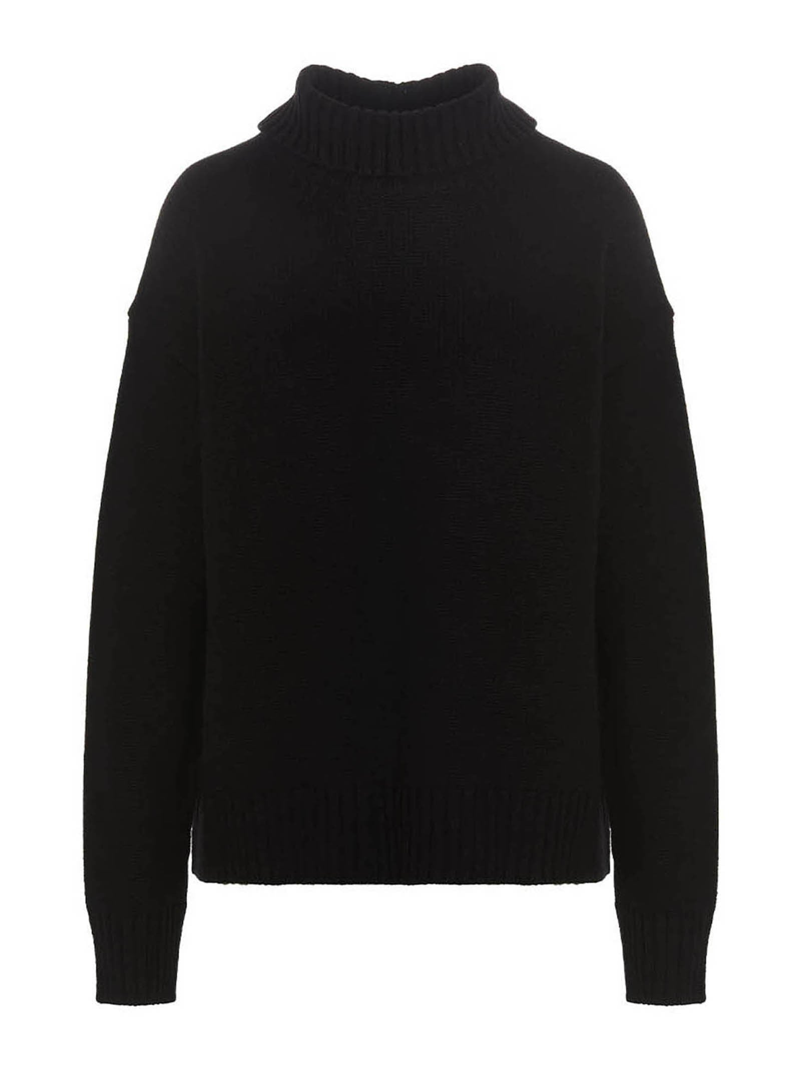 Jil Sander Cashmere Blend Sweater Black