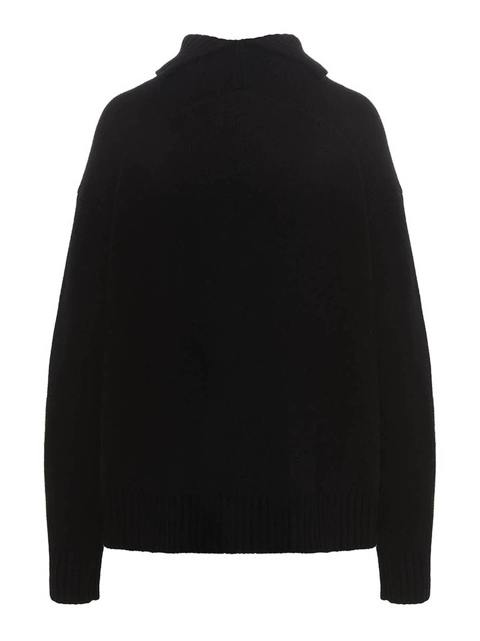 Jil Sander Cashmere Blend Sweater Black