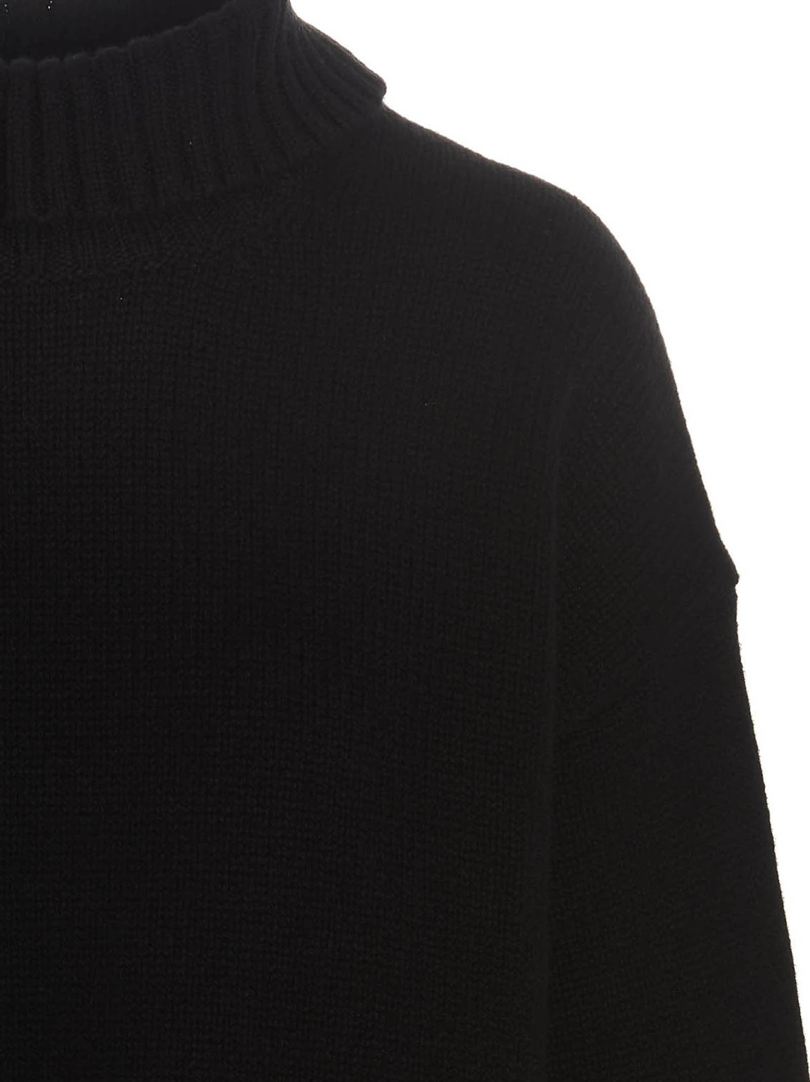 Jil Sander Cashmere Blend Sweater Black