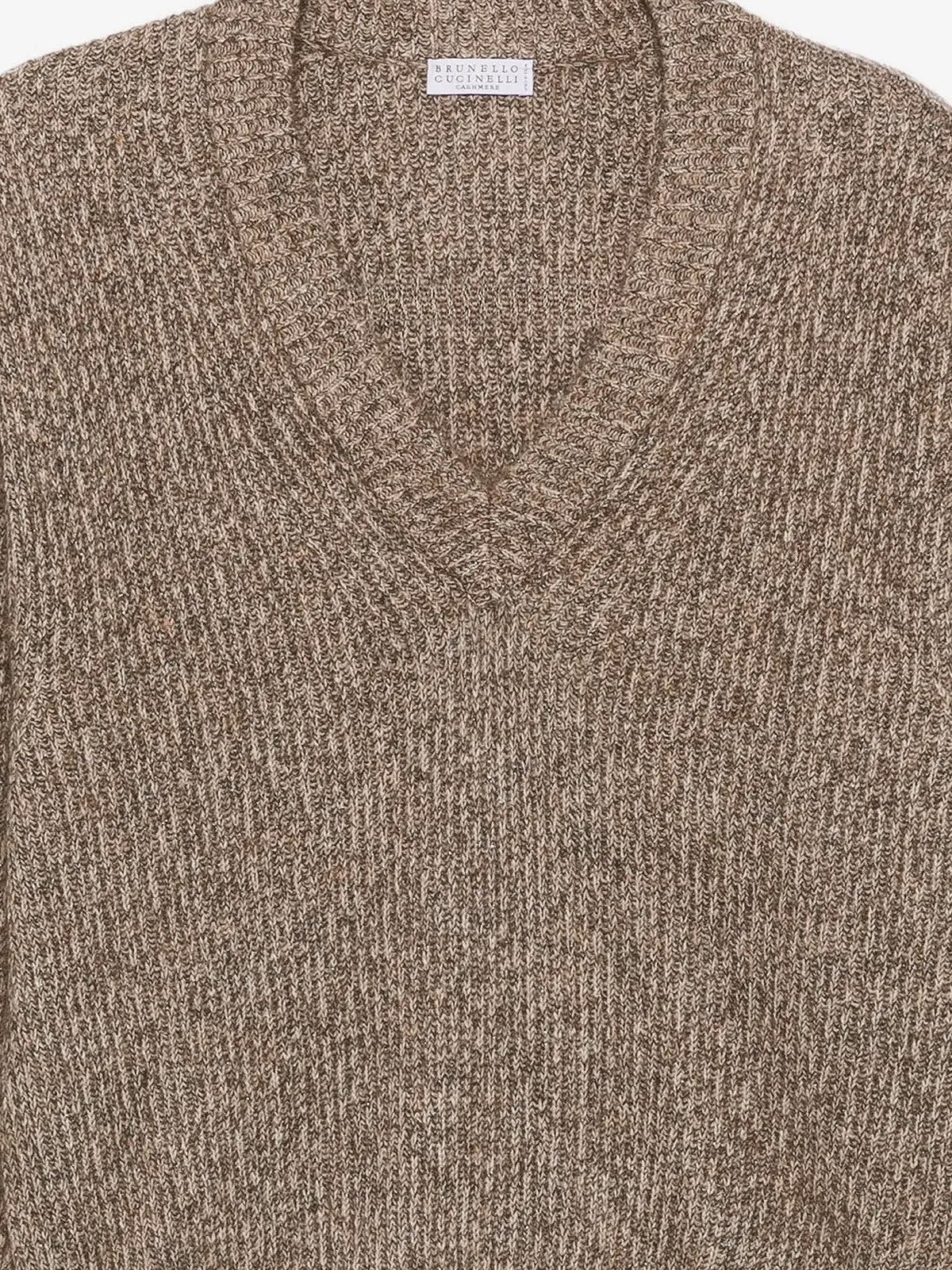 Brunello Cucinelli Women's Cashmere Blend Sweater Brown, view 3