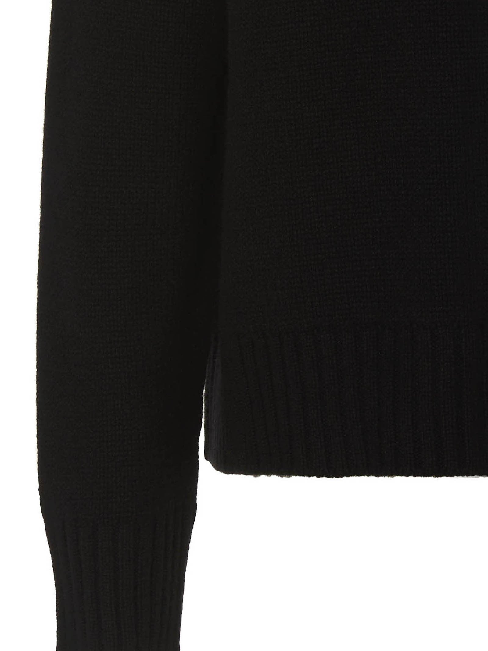 Jil Sander Cashmere Blend Sweater Black