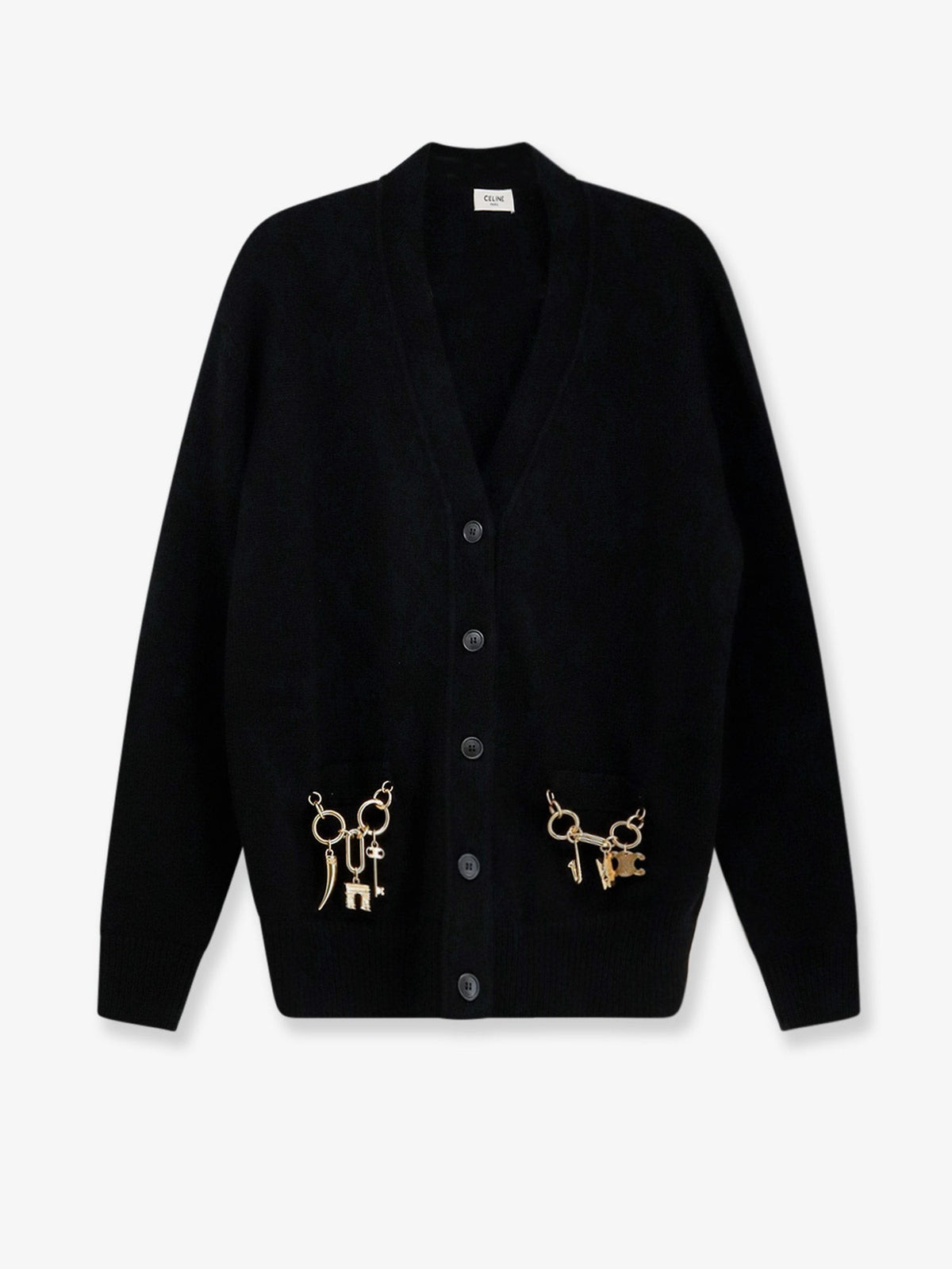Celine Women's Cashmere Cardigan Black