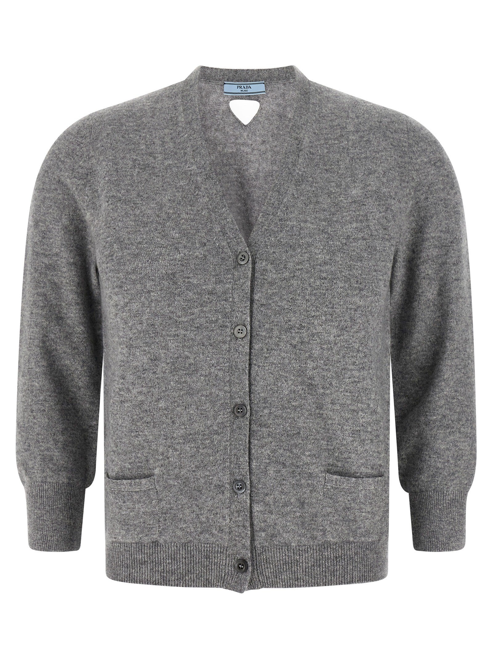 Prada Cashmere Cardigan Grey