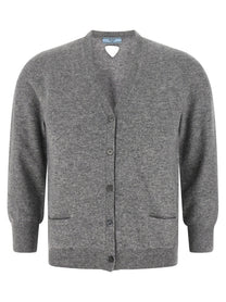 Prada Cashmere Cardigan Grey