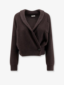 Brunello Cucinelli Women's Cashmere Cardigan Brown