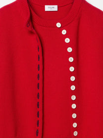 Celine Women's Cashmere Cardigan Red