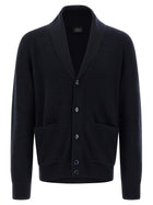 Brioni Cashmere Cardigan Blue