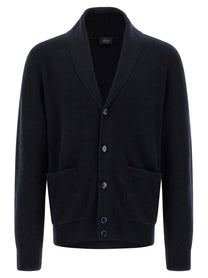 Brioni Cashmere Cardigan Blue
