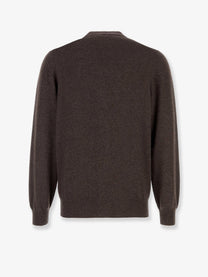 Brunello Cucinelli Men's Cashmere Cardigan Grey, view 2