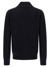 Brioni Cashmere Cardigan Blue