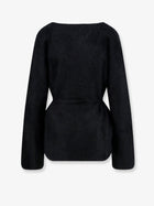 Soft Goat Women's Cashmere Cardigan Black, view 2