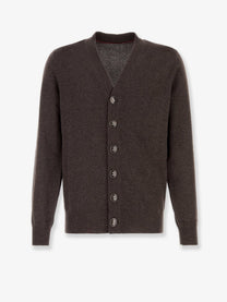 Brunello Cucinelli Men's Cashmere Cardigan Grey